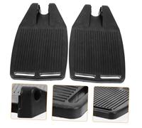COLLBATH 1 Pair Wheelchair Pedal Bike Leg Rest Elevating Pram Tire Footrests Inflatable Foot Rest Universal Leg Band for Wheelchair Foot Stool Car Pedals Walker Desk Footrest Black Plastic