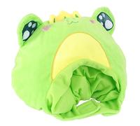 COLLBATH 1 Pc Adorable Plush Frog Hat Wacky Hat for Party and Festival Soft Pp Cotton Material Easy to Wear and Unique Design