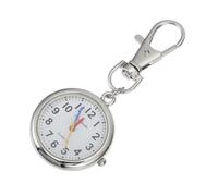 COLLBATH 1 Pc Kids Electronic Watch Keychain Pendant for Children Elderly Large Number Scale Waterproof Alloy Brooch Clock