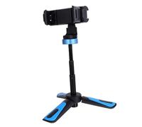 COLLBATH 1 PC Retractable Mini Phone Tripod Folding Desktop Stand for Mobile Phones Lightweight Durable with Rotation for and Live Streams