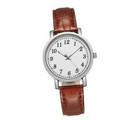 COLLBATH 1 Pc Women Wrist Watch Leather Band Modern Watches Elegant Simple White Dial Comfortable Wear