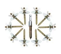 COLLBATH 1 Set Bird Cage Perch Screw Set Hardware for Bird Stand Platforms Easy Installation for Parrots Small Animals Durable Pet Friendly Accessories for Cages and Playgrounds