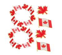 COLLBATH 1 Set Canadian Flag Lapel Pins: Maple Leaf Brooches - Metal Badge For Suits Women’s Accessories And Giving - Show Your Love For Canada
