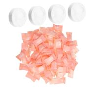 COLLBATH 100pcs Disposable Compressed Face Towels Coin Compact Travel Facial Washcloths Individually Wrapped Portable Quick-drying Towel Tablets for Cleansing and Emergency Use