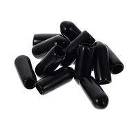 COLLBATH 100pcs Hair Band Ending Rubber Caps Headband End Covers for DIY Hair Hoops Accessories Large Safe Wear-resistant Material Comfortable Clasp Protection