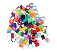 COLLBATH 100pcs Homing Pigeon Anklet Bird Identification Rings Parrot Foot Rings for Pigeons Cockatiels Parakeets