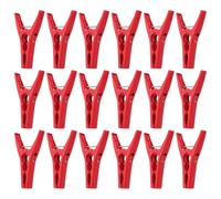 COLLBATH 100pcs Large Bamboo Pole Clips with Positioning Teeth Reusable Plant Support Clips for Tomato Vine, Climbing Vegetables and Fruits, Gardening Vine Fixing Clamps for Orchids and
