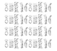 COLLBATH 100pcs Nail Decoration Alloy Metal Twist Braided Chain Fingernail Embellishments for Nail Art Supplies Halloween Charms