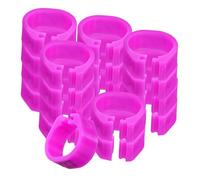 COLLBATH 100pcs Poultry Leg Bands Pigeon Identification Rings for Birds and Poultry Reusable Small Feet Rings