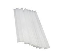 COLLBATH 100pcs White Makeup Brush Mesh Covers Elastic Non Toxic Brush Protectors Reusable to Preserve Bristle Shape and Save Space in Makeup Bags