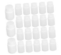 COLLBATH 100pcs White Pill Bottles with Screw Caps Compact Plastic Medicine Containers for Tablets Capsules Travel-Friendly Sealable Pill Packaging Bottles for Organizing Vitamins and
