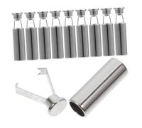 COLLBATH 10pcs Alloy Metal Shoelace Tips Replacement with Sleek Finish for Hats Sports Pants DIY Shoelace Ends Accessories