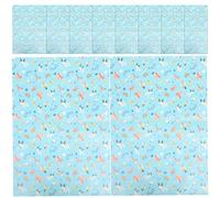 COLLBATH 10Pcs Animal Design Wrapping Paper Set, Floral and Cartoon Squirrel Butterfly Pattern, Copperplate Paper for Birthday and Valentine’S Day Bouquet Wrapping