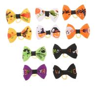 COLLBATH 10pcs Bow Knot Hair Ties Pet Hair Bands for Grooming Bow Tie for Dogs Random Style