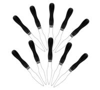 COLLBATH 10pcs Button Helper Tool with Plastic Handle for Seniors One-Handed Button Puncher and Snap Fastener Aid for Delicate Fabrics for Home and Travel