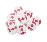 COLLBATH 10Pcs Canadian Flag Lapel Pin Maple Leaf Badge for Birthdays Anniversaries Festivals Durable Craftsmanship Souvenir for and Celebratory
