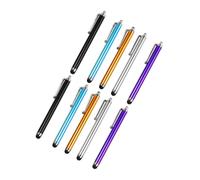 COLLBATH 10pcs Capacitive Stylus Pens for Touch Screens Universal Smartphone Tablet Writing Pen Set in Black Silver Purple Sky Blue Gold