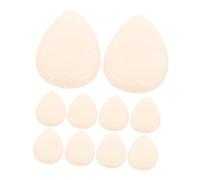 COLLBATH 10pcs Clear Silicone Makeup Sponge Reusable Non Absorbent Blender Puff for Liquid and Cream Foundation Soft Contouring Applicator for Natural Finish All Skin Types