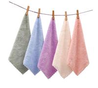 COLLBATH 10pcs Coral Fleece Makeup Remover Cloths High-density Microfiber Washcloths for Facial Cleansing Absorbent Soft Face Towels for Women Mixed Color Machine Washable and Portable