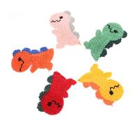 COLLBATH 10pcs Dinosaur Hair Clips for Snap Hair Accessories Cute Knitted Edge Barrettes Versatile Playful Style for Everyday Use