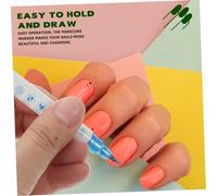 COLLBATH 10pcs Double-ended Nail Art Pens Lightweight Manicure Painting Markers for Gel Acrylic Natural Nails DIY Liner Dotting Tools for Precise Graffiti Designs