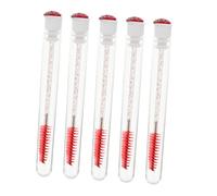 COLLBATH 10pcs Eyelash Brush Tube with Transparent Handle for Mascara Application Professional Eyelash and Eyebrow Separating Spoolies for Beauty Salon and Personal Use