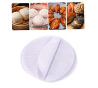 COLLBATH 10pcs Food Grade Silicone Steamer Pads Non-Stick Reusable Round Mats Diameter Heat Resistant for Steamed Bun Dim Sum Cooking Household Use