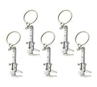 COLLBATH 10pcs Key Chain Caliper Ruler Carabiner Keyring Hanging Decorations for Backpack Keyring Rings Creative for Friends
