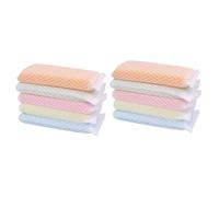 COLLBATH 10pcs Kitchen Sponge Scrubber Non-Scratch Dish Washing Cloths for Dishes Sinks Counters Easy Rinse Generates Rich Bubbles Machine Washable Cleaning Pads Random Color