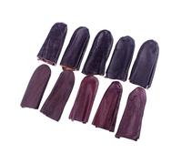 COLLBATH 10Pcs Leather Finger Cots Protective Cover for DIY Craft Polishing Random Color Flexible Thimble Protectors for Healing Cuts Bruises Calluses Reusable Finger Guards