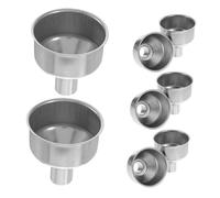 COLLBATH 10pcs Mini Stainless Steel Funnels for Filling Bottles Compact Oil and Liquor Transfer Funnels for Small Bottles Use Refill Tool