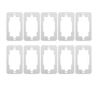 COLLBATH 10pcs Outlet Box Plate: Stainless Steel Electric Outlet Spacer for Fixing Loose Wall Sockets - Wall Plate Extender Panel for Home and Office