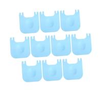 COLLBATH 10pcs Pet Cage Door Buckle Lock Snap-type Detachable Connector Fastener for Dog and Cat Carrier Easy to Install Sky-blue Clips for Secure Connection and Portability