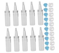 COLLBATH 10pcs Pet Feeding Bottles Clear Glass Nursing Bottles for Hamsters Sugar Gliders Small Animal Water Dispenser Reusable Precision Feeder for Orphaned Pets