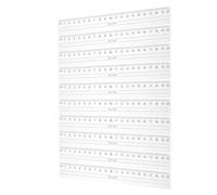 COLLBATH 10pcs Plastic Measuring Rulers with Large Bold Numbers and Centimeter Markings, Wave Edged Design to Prevent Paper Damage, High Visibility Straight Rulers for Math Drawing