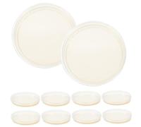 COLLBATH 10pcs Pre-poured Lb Nutrient Agar Plates Petri Dishes for Laboratory Experiments Portable Culture Supplies for Science Classes and Microbiology Studies