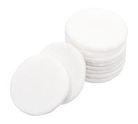 COLLBATH 10Pcs Pure Cotton White Ribbon Powder Puff Soft Loose and Pressed Face Makeup Tools for Even Application and Natural Finish