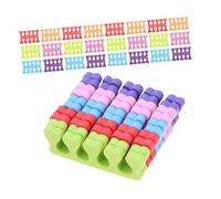COLLBATH 10pcs Reusable Heart-shaped Nail Art Toe Separators Sponge Manicure Pedicure Dividers for Women Soft Ergonomic Nail Polish Spacers for Spa Home Salon Use