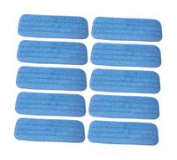 COLLBATH 10pcs Reusable Microfiber Mop Pads Flat Mop Heads Replacement Washable Cloths for Wet and Dry Floor Cleaning Compatible with Spray for Hardwood Tile Laminate Floors