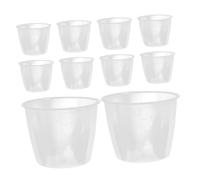 COLLBATH 10pcs Rice Measuring Cups Clear Plastic Graduated Kitchen Tools for Accurate Rice Cooker Measurement Multifunctional Cups for Cooking Baking and Liquid Ingredients