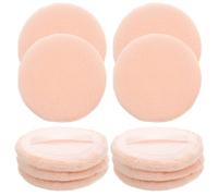 COLLBATH 10PCS Skin-friendly Pure Cotton Makeup Powder Round Loose Cosmetic Puff for Facial and Body Makeup Soft Compact Cosmetic Pads for Daily Use and Travel