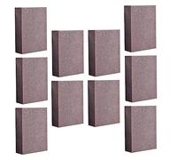 COLLBATH 10pcs Thick Emery Cleaning Sponges 9.5x7cm, Heavy-Duty Rust Removal and Pot Scrubbing Kitchen Cleaning Sanding Sponges for and Rust on Cookware