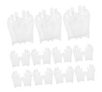 COLLBATH 12 Pairs White Cotton Fingerless Gloves for Adults Moisturizing and Breathable Work Gloves for Women and Men for Dry Hands and Various Occasions