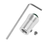 COLLBATH 12mm Meditation Tuning Fork Stand with Green Jade Crystal Base, Aluminium Alloy Sound Therapy Holder Parts, Compatible Yoga Tuning Fork Feet for Healing and Relaxation