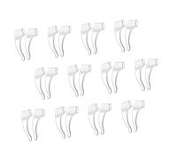 COLLBATH 12pairs Soft Silicone Glasses Ear Hooks Non-Skid Eyeglasses Retainers for Comfortable Daily Wear Outdoor Activities Transparent Silicone Grips to Prevent Slipping