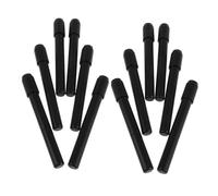 COLLBATH 12pcs Anti-slip Eyebrow Pencil Extenders with Soft Dual-head Brush for Precise Grooming and Natural Makeup Firm Tool for Beginners and Professionals