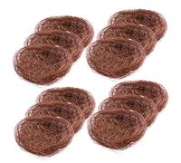 COLLBATH 12pcs Artificial Bird Nest Garden Decor Bird House Nesting Box Fairy Garden Ornament