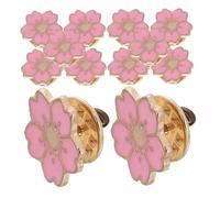 COLLBATH 12pcs Cute Cartoon Cherry Blossom Brooch Pins Alloy Fashionable Badge for Clothing Bags Hats Sweet Japanese Inspired Accessory for Shirt Day