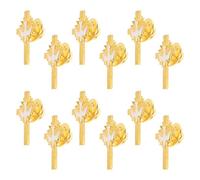 COLLBATH 12pcs Dove Enamel Pins Cross Brooch Lightweight Religious Accessories for Funeral Church Everyday Wear Vintage Alloy Comfortable Thoughtful for Emotional Connections