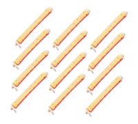 COLLBATH 12pcs Lightweight Curling Perm Rods for Long Hair Portable Hair Rollers for Women and Teens Compact Hairdressing Styling Tools for Home and Salon Use